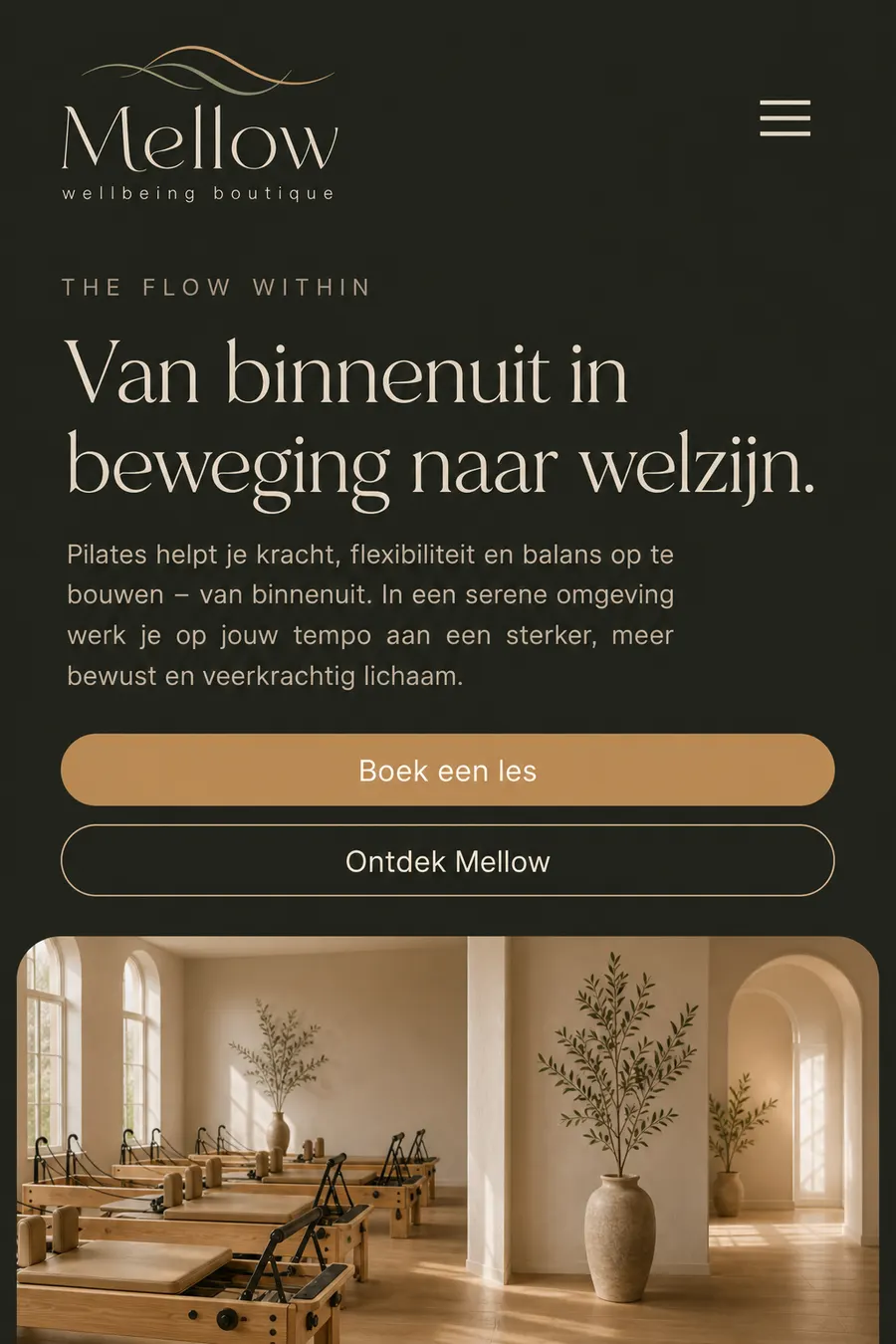 Mobiele website preview van Mellow wellbeing boutique